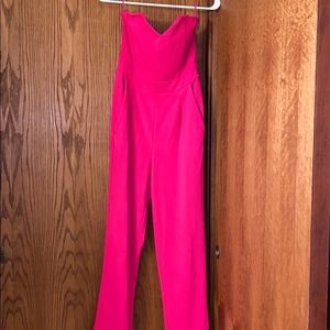 Express hot pink jumpsuit